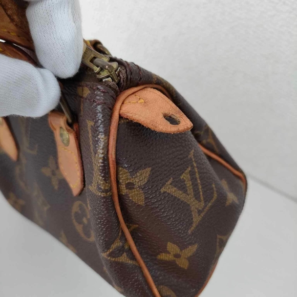 Louis Vuitton Monogram  Mini Speedy Hand Bag Purse Old - Picture 9 of 16